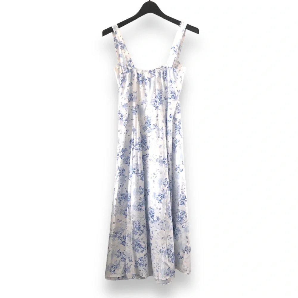 Blue Floral Summer Dress - Picture 5 of 9